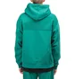 Brain Dead Logo Head Panel Hoodie (Blaugrün)