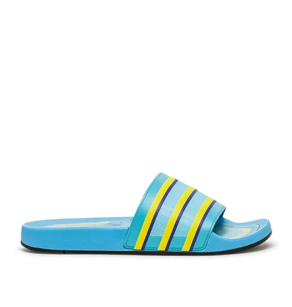 adidas Adilette Premium 'Aqua' (Blau / Gelb)