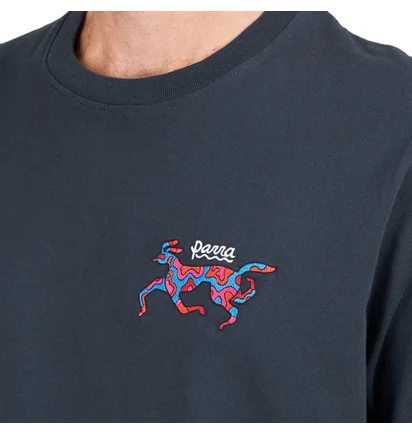 Parra Dog Race T-Shirt (Navy)