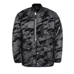 Stone Island Shadow Project Padded Bomber Jacket Lucid Flock (Schwarz)