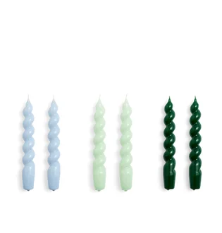 HAY Candle-Spiral Set of 6 (Multi)