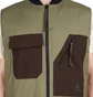 Converse x Patta Four-Leaf Clover Utility Reversible Padded Vest (Braun)