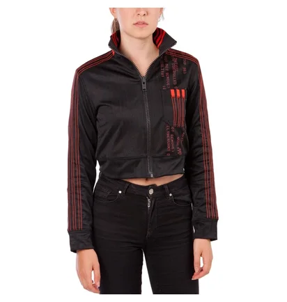 adidas by Alexander Wang AW Crop Track Top W (Schwarz / Rot)