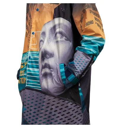 P.A.M. Lines In Time Long Coach Jacket (Multi)