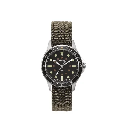 Timex Archive Navi Harbor 38mm (Olive / Silber)
