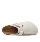 Birkenstock Boston Soft Footbed Suede Leather Regular (Beige)