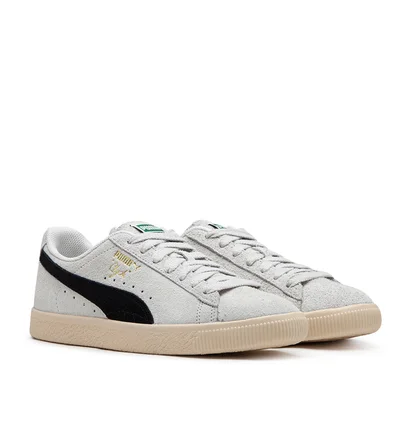 Puma Clyde Hairy Suede (Grau / Schwarz)