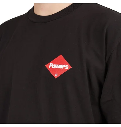 Powers Supply Diamond Logo SS Tee (Schwarz)
