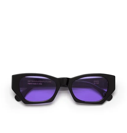 Retrosuperfuture Amata Sunglasses (Schwarz / Lila)