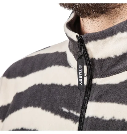 Stüssy Polar Fleece Mock Neck (Zebra)