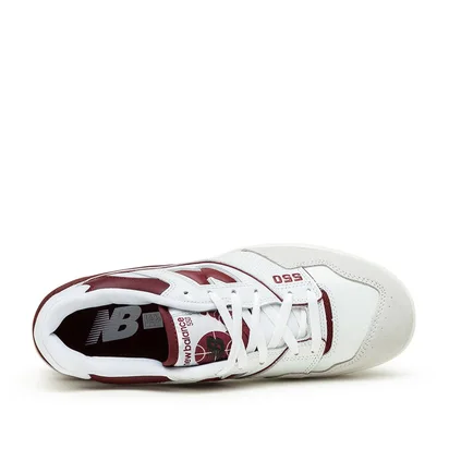 New Balance BB 550 LI (Weiß / Weinrot)