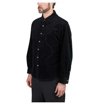Brain Dead Organic Panel Ranch Shirt (Schwarz)