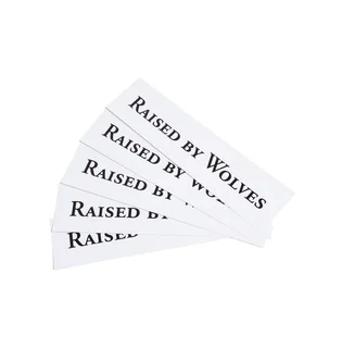 Raised by Wolves Logotype Stickers (5 Pack) (Weiß)