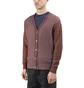 Stüssy Stripe Cardigan (Weinrot)