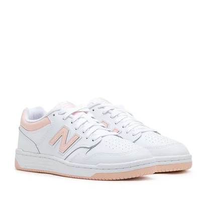 New Balance BB480LPH (Weiß / Rosa)