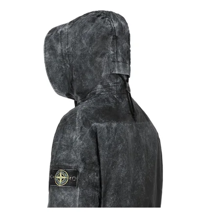 Stone Island Membrana 3L Dust Color Finish Jacket (Schwarz)