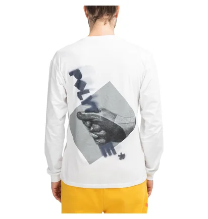Polythene* Optics Jersey Longsleeve (Weiß / Blau)