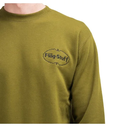 Flagstuff 'Ice Logo' Crewneck (Olive)