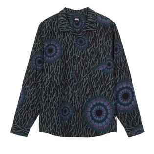 Stüssy Spider Web Flannel Shirt (Schwarz)