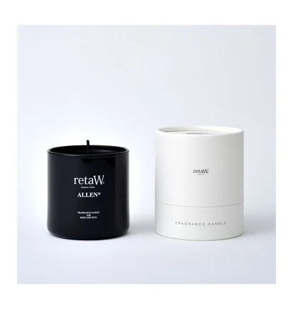 retaW Fragrance Candle 'Allen' (Schwarz)