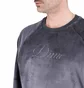 Dime Cursive Velvet Crewneck (Grau)