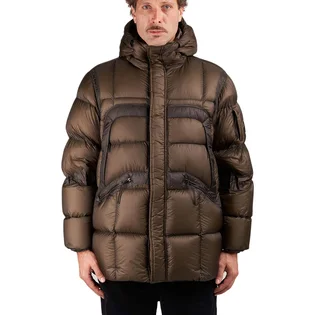 C.P. Company D.D. Shell Hooded Long Down Jacket (Oliv)