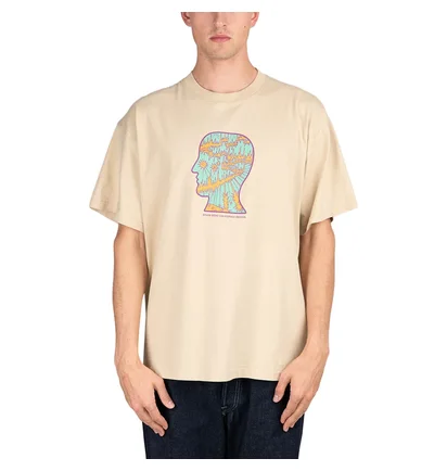 Brain Dead Split Planes T-Shirt (Beige / Türkis)
