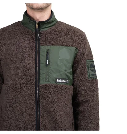 Timberland x Mastermind Fleece Jacket (Dunkelbraun / Grün)