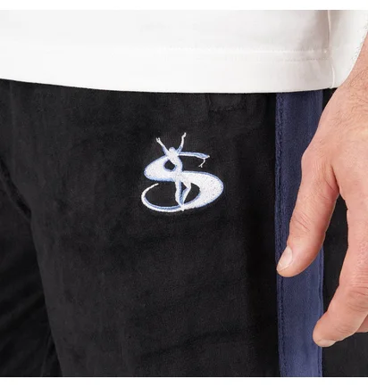 Yardsale Milano Track Bottoms Velour (Navy)