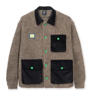 Brain Dead Sherpa Chore Coat (Braun / Schwarz)
