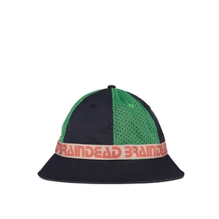 Brain Dead Vision Mesh Paneled Bucket Hat (Navy)