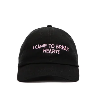 NASASEASONS Cap 'I Came To Break Hearts' (Schwarz / Rosa)