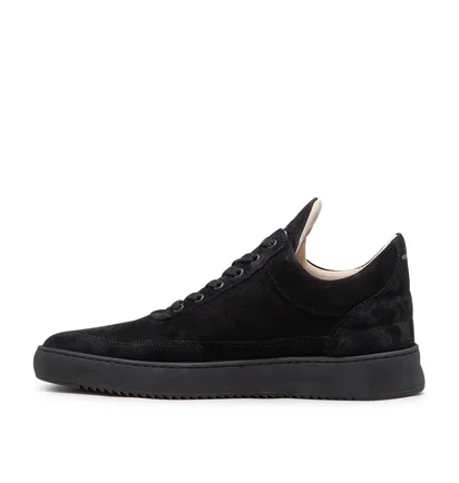Filling Pieces Low Top Suede (Schwarz)