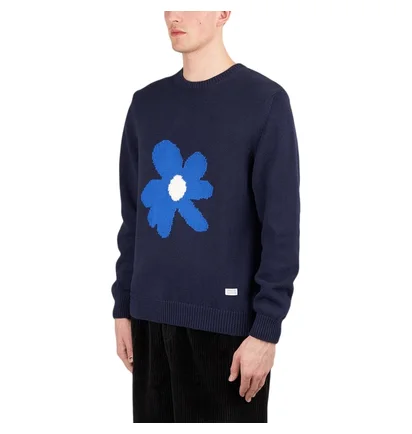 Edmmond Studios Flower Sweater (Navy)