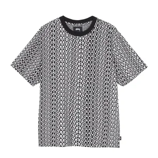 Stüssy Check Crew Tee (Schwarz / Weiß)