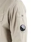 C.P. Company Organic Gabardine Full Zip Overshirt (Beige)