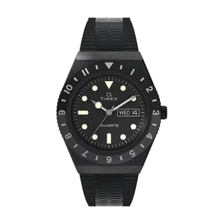 Timex Archive Q Timex Reissue 38mm Stainless Steel Bracelet (Schwarz / Silber)