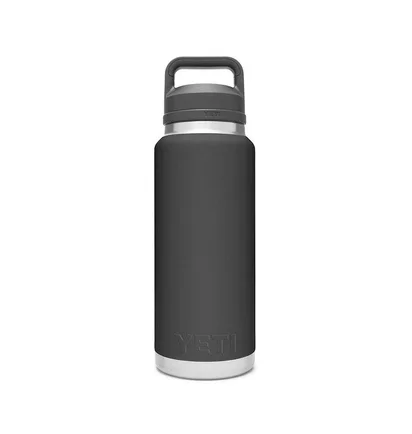 Yeti Rambler 36oz (1065ml) Flasche mit Chug Cap (Schwarz)