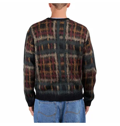 Dime Plaid Mohair Knit (Multi)