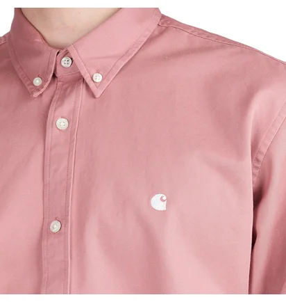 Carhartt WIP Longsleeve Madison Shirt (Rosa)