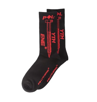 Polythene* Optics Nails Socks (Schwarz)