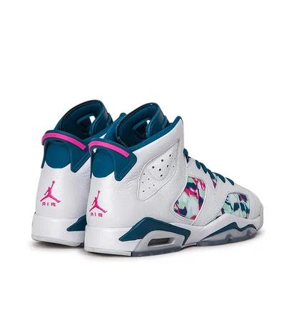 Air Jordan 6 Retro GS (Weiß / Pink)