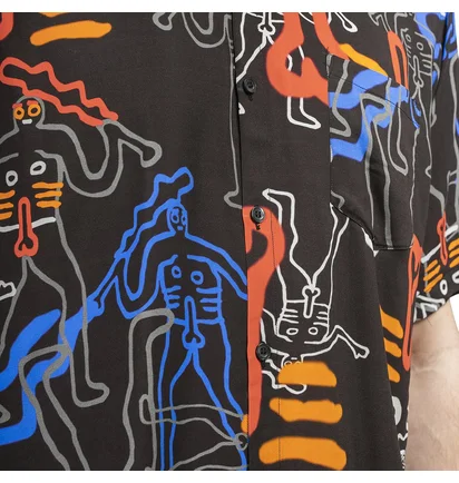 Aries Dude Hawaiian Shirt (Schwarz)