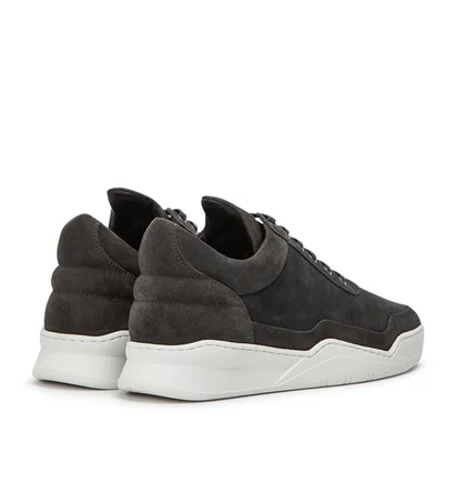 Filling Pieces Low Top Ghost Waxed Suede (Dunkelgrau)