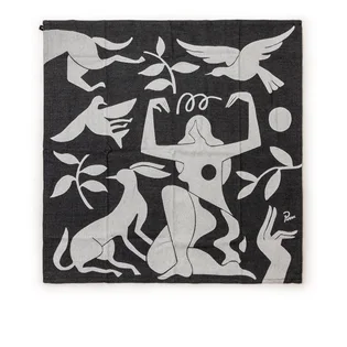 Parra Earth Mother Kitchen Towel 2Pack (Schwarz)