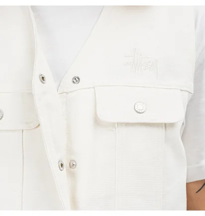 Stüssy WMNS Canvas Work Vest (Cream)