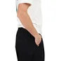 Metalwood Elastic Waist Baggy Pant (Schwarz)