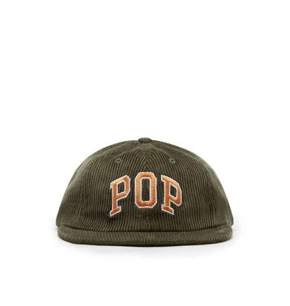 Pop Trading Company Arch Sixpanel Hat (Oliv)