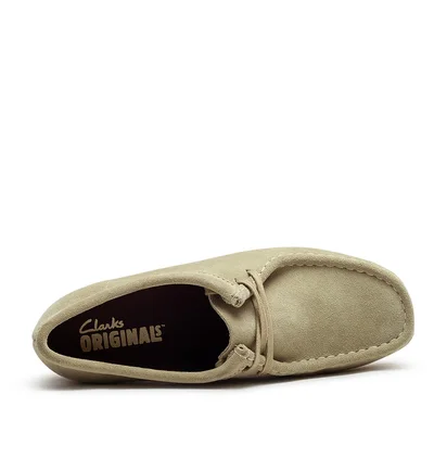 Clarks Wmns Wallabee Suede (Beige)