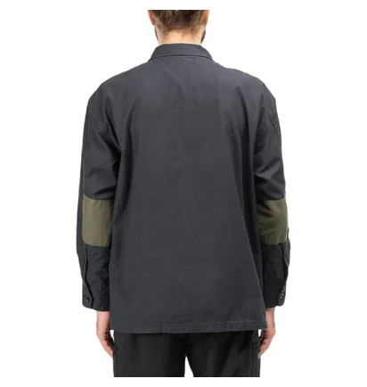 Neighborhood Combat LS Shirt (Schwarz / Oliv)